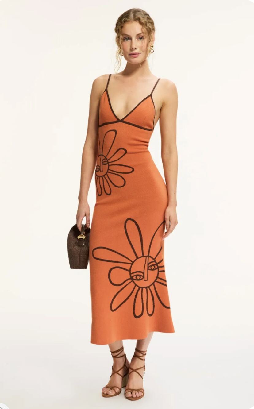 The Wolf Gang Soleil Knit Midi Dress Size XS